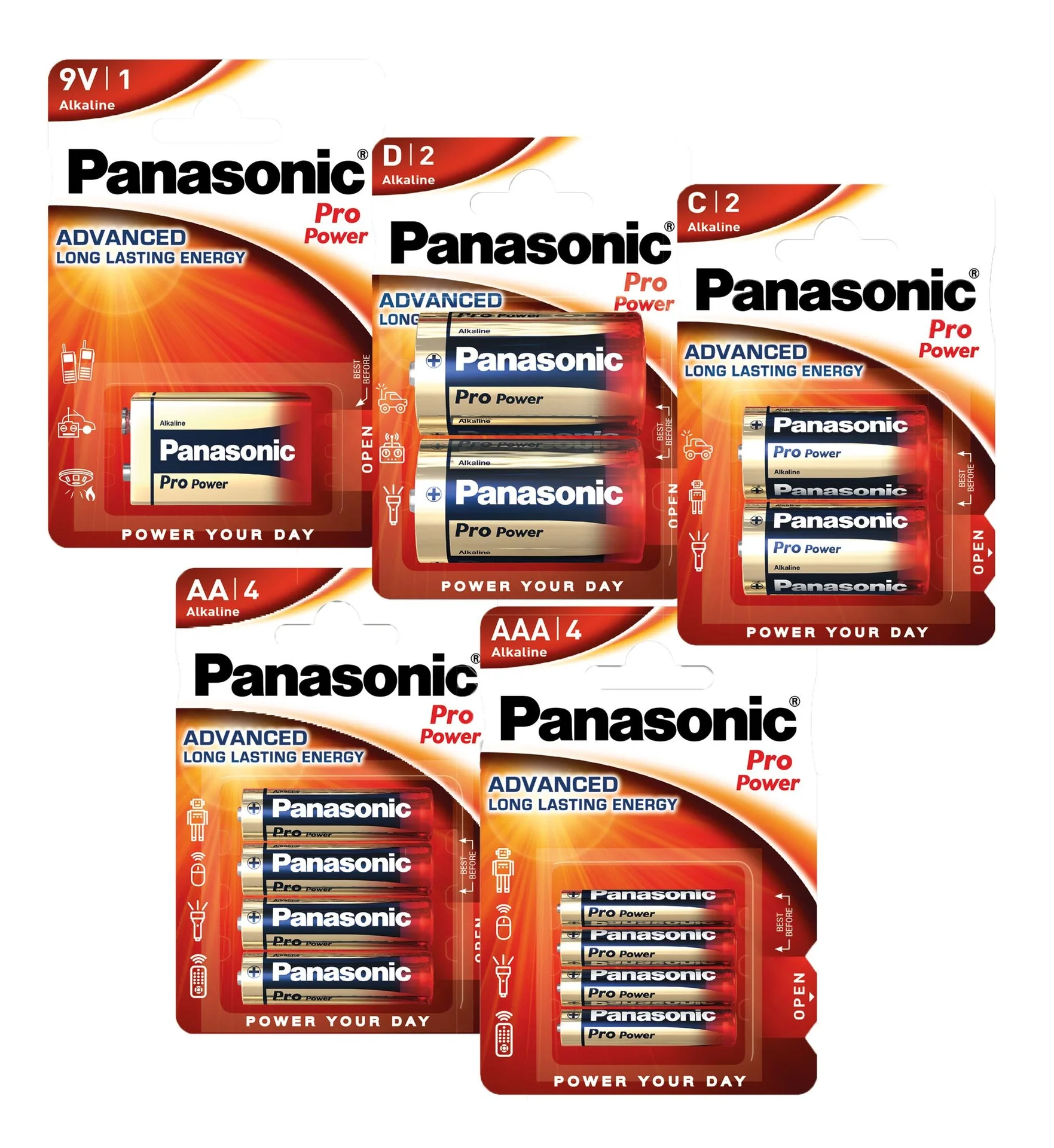 Pro Power Alkaline 9 Volt Block Batterie - 1 Stück - 3