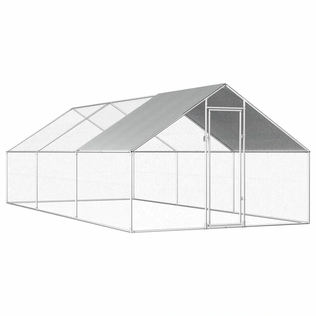 Außenstall für Hühner 2,75x6x1,92 - 1