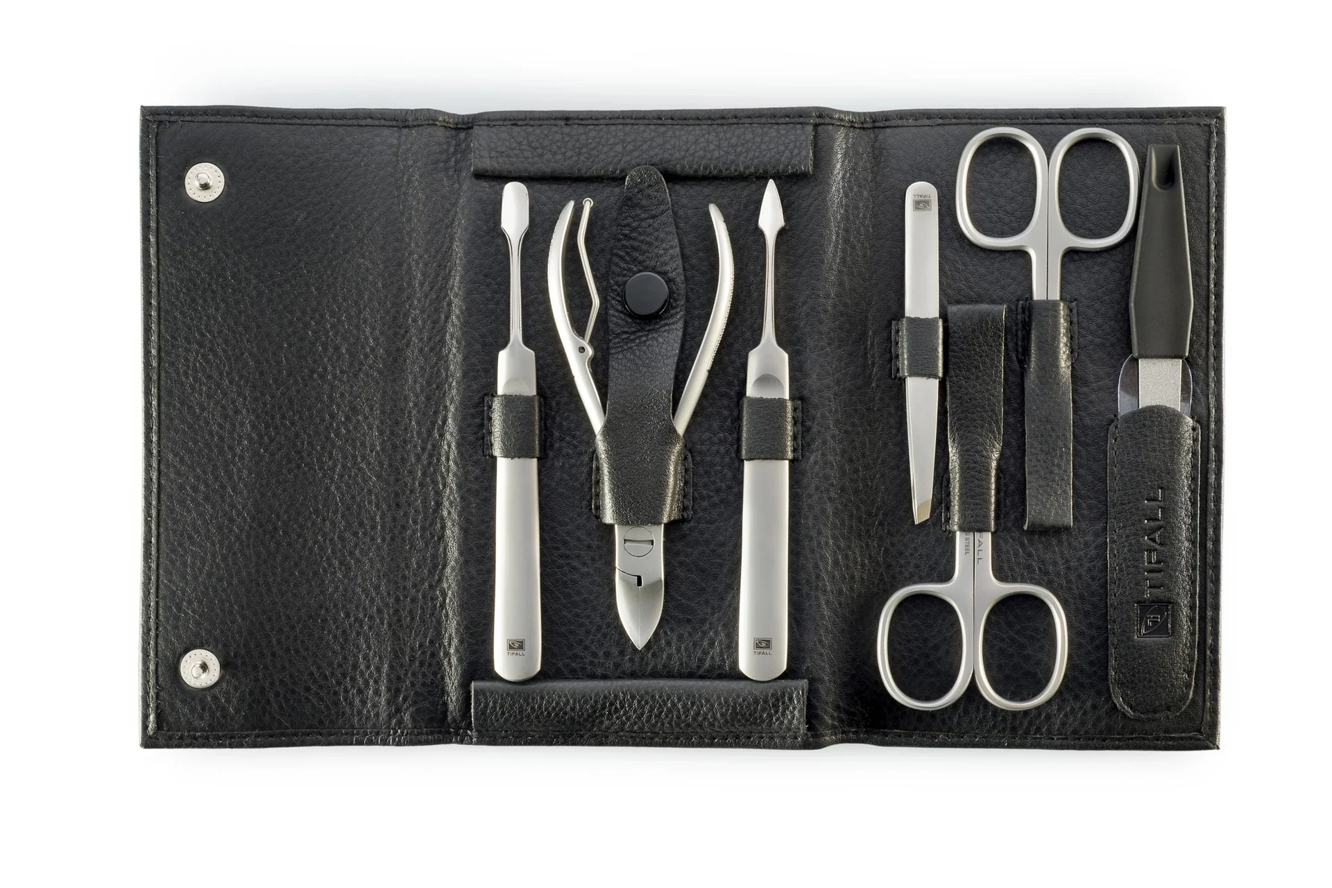 Leder-Maniküre-Etui, 8-teilig - 2