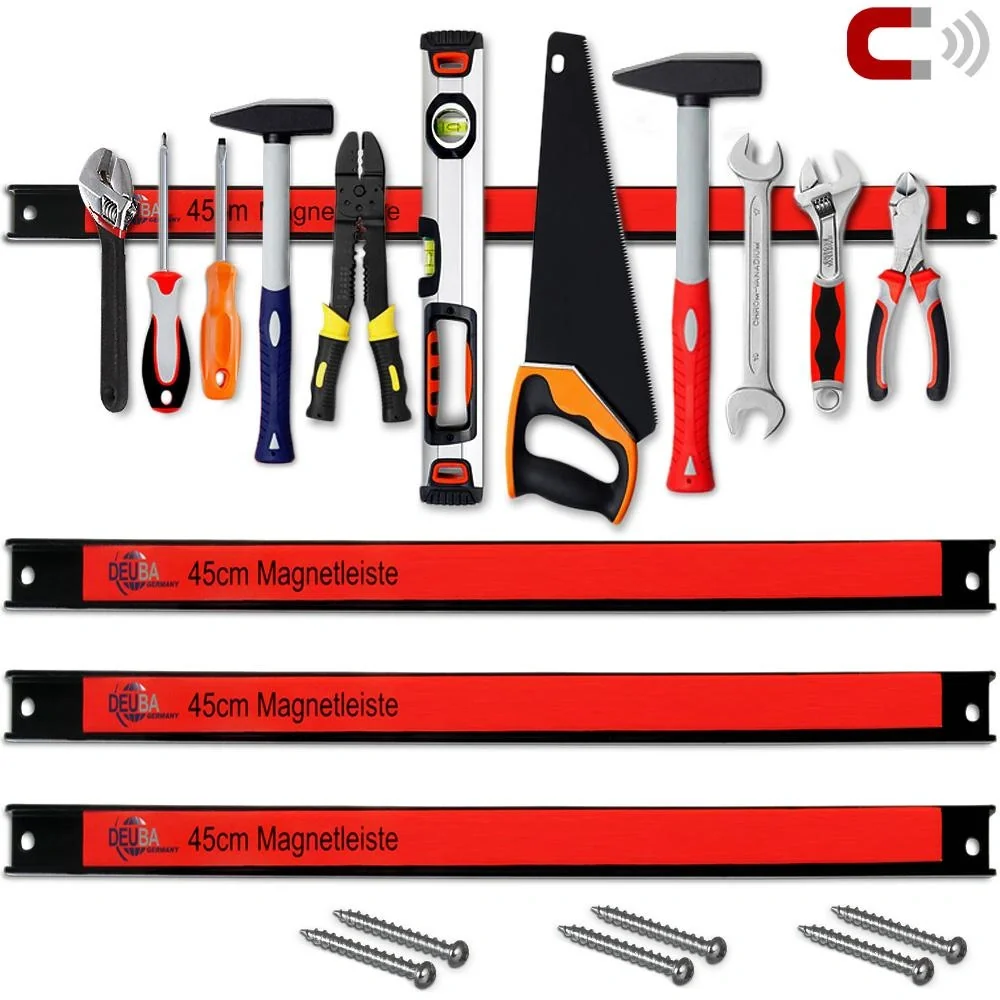 Magnetstreifen 3er-Set - 45cm inkl. Befestigungsmaterial - 4