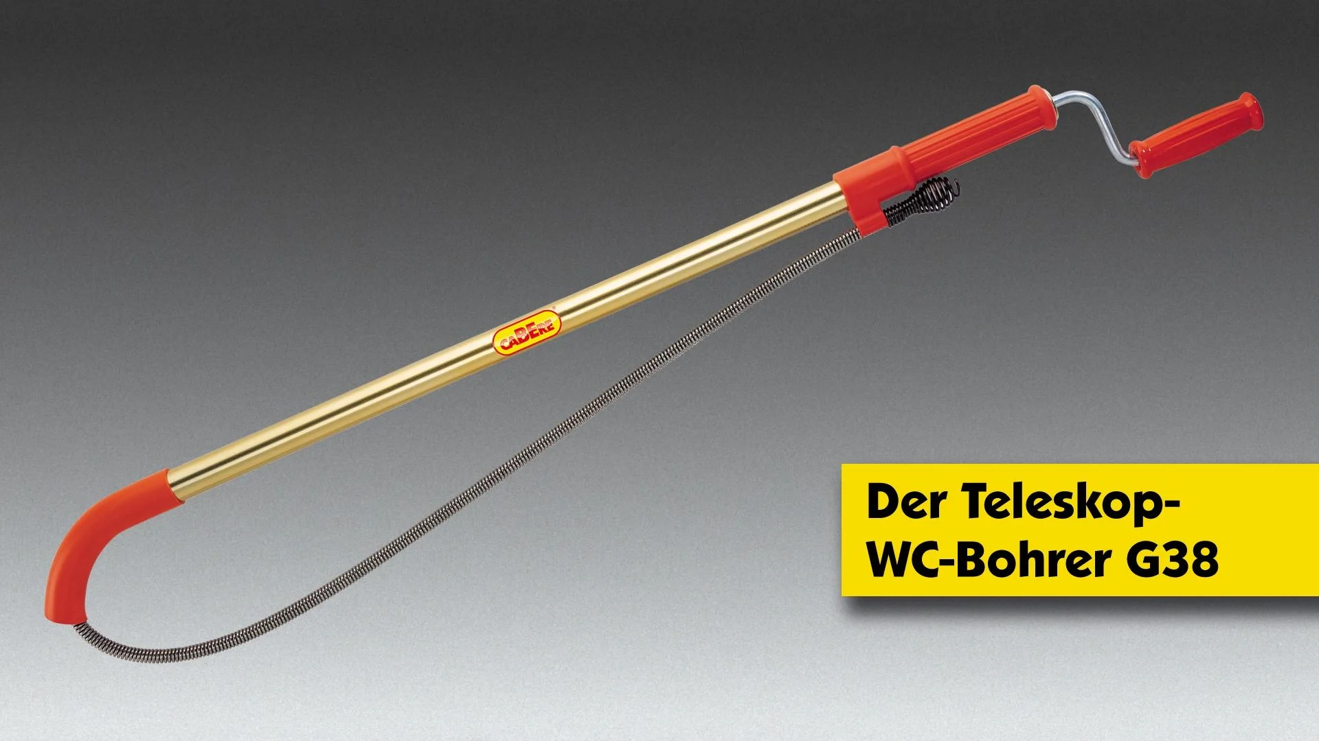 Teleskop WC Bohrer G38, Länge 90 - 180 cm - 3