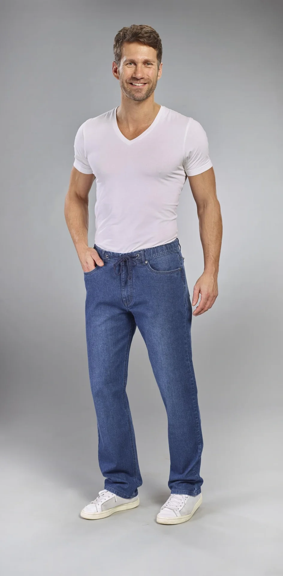 Jeans Traveller Fit, Farbe bluestone, Gr.60 - 3