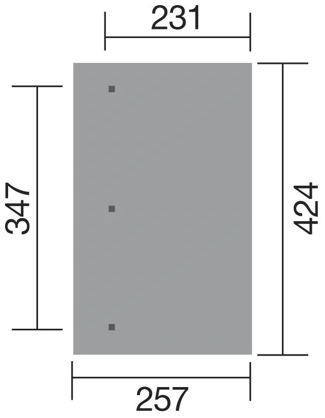 Terrassenüberdachung "Salsa", Gr. 2, 424 x 257 cm - 2