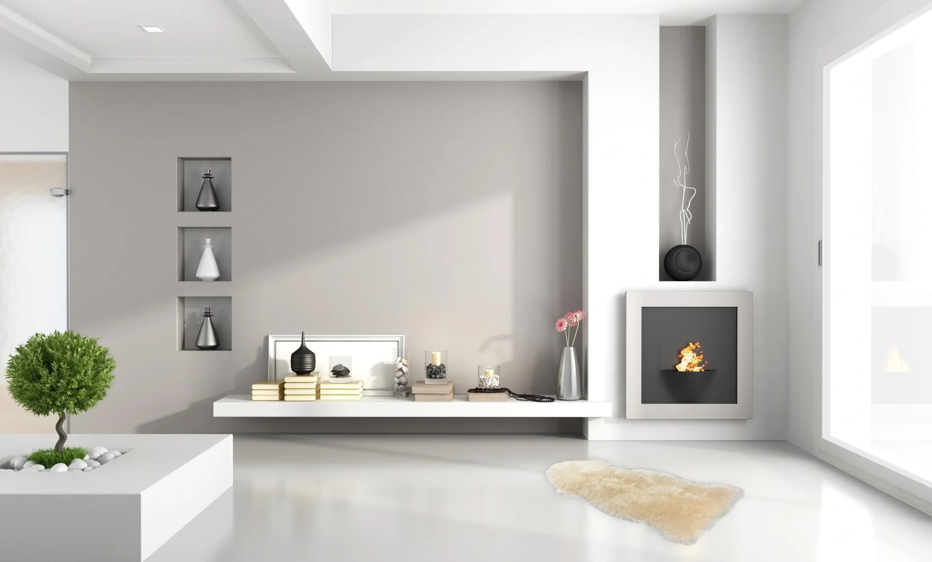 Lammfell in Tierform Blake, beige, 80-90 cm lang - 3