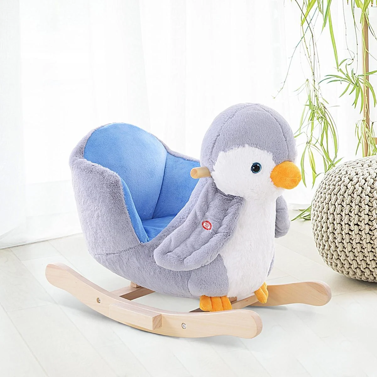 Schaukelpinguin grau/weiß - 9