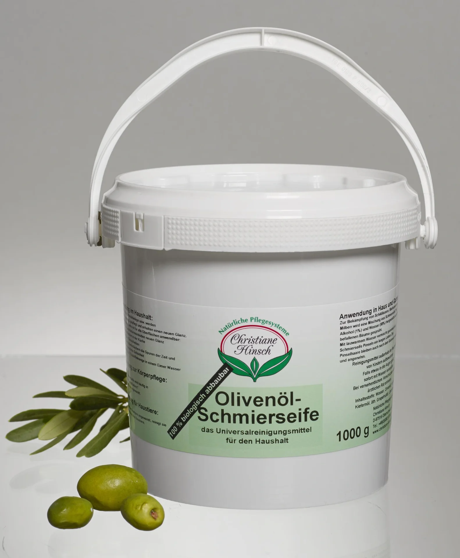 Olivenöl Schmierseife 1 kg - universell einsetzbar & sehr ergiebig - 3