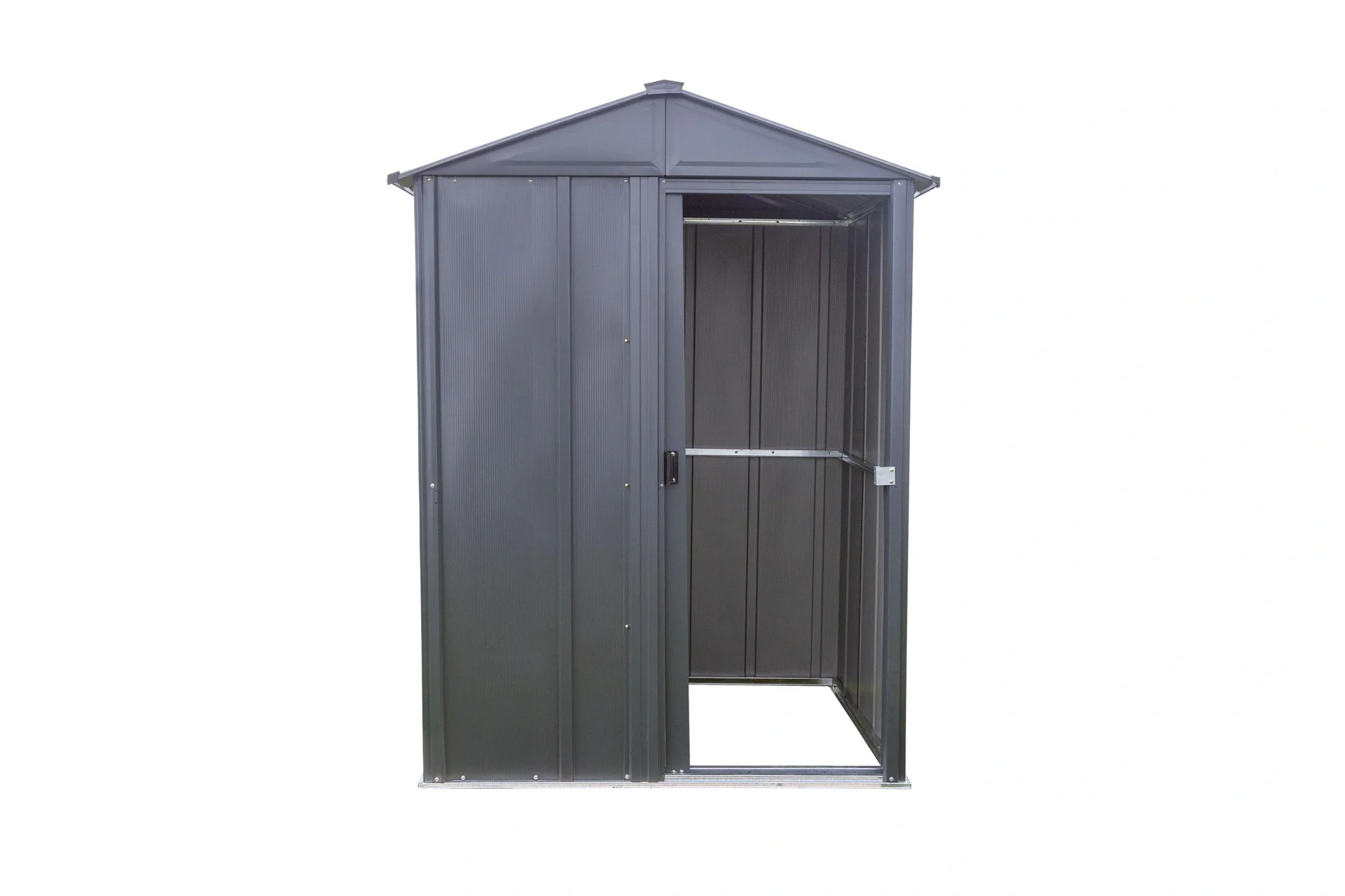 Metallgerätehaus, grau, 151x122x198 cm - 12
