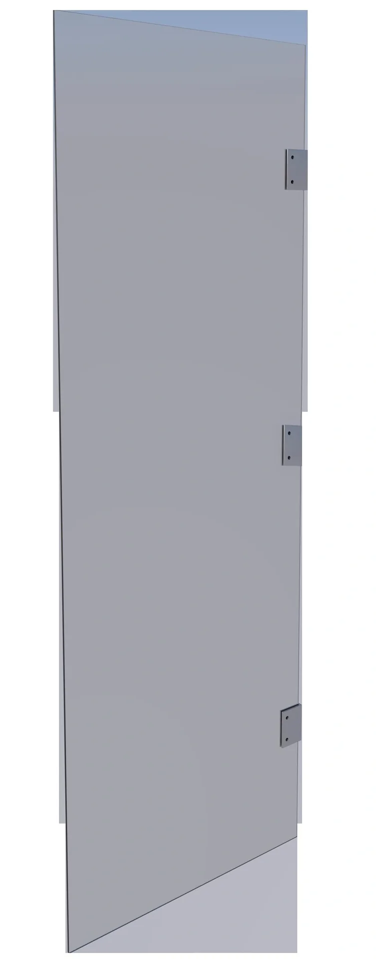 Seitenblende HD klar, 60 x 185/200 cm, Edelstahl Einscheibensicherheitsglas (ESG) 6 mm, klar - 3