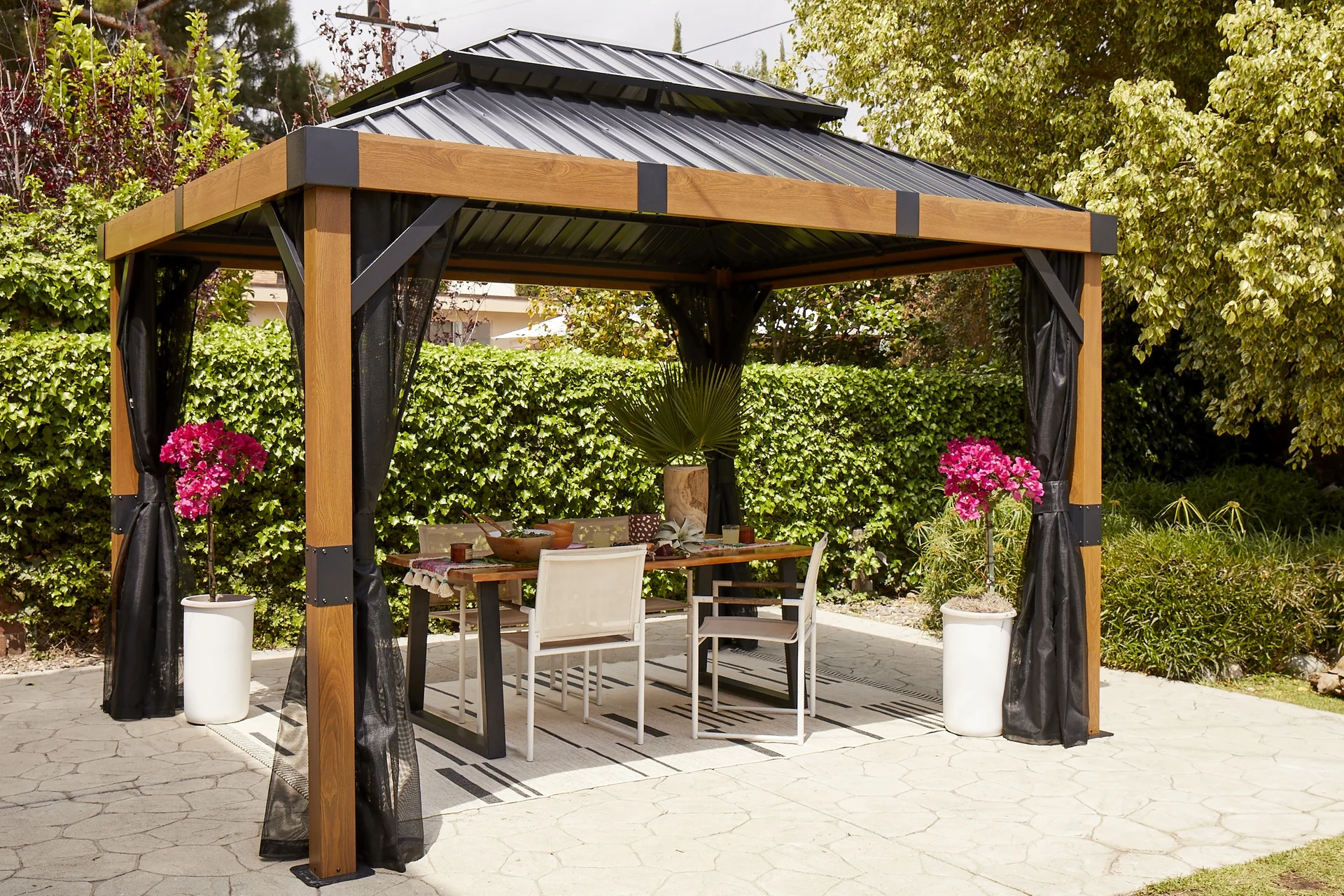 Pavillon Fontana 10x12, inklusive Moskitonetz - 15