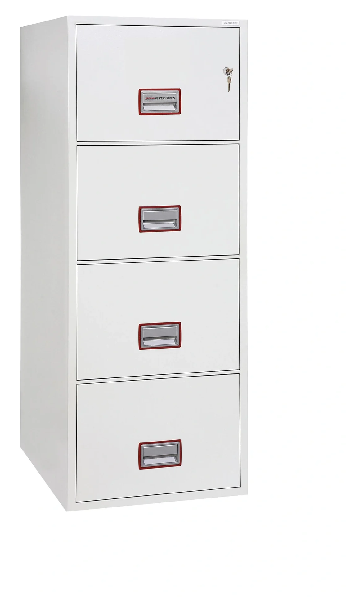 Aktenschrank World Class Vertical Fire File mit 4 Schubladen und Schlüsselschloss - 12