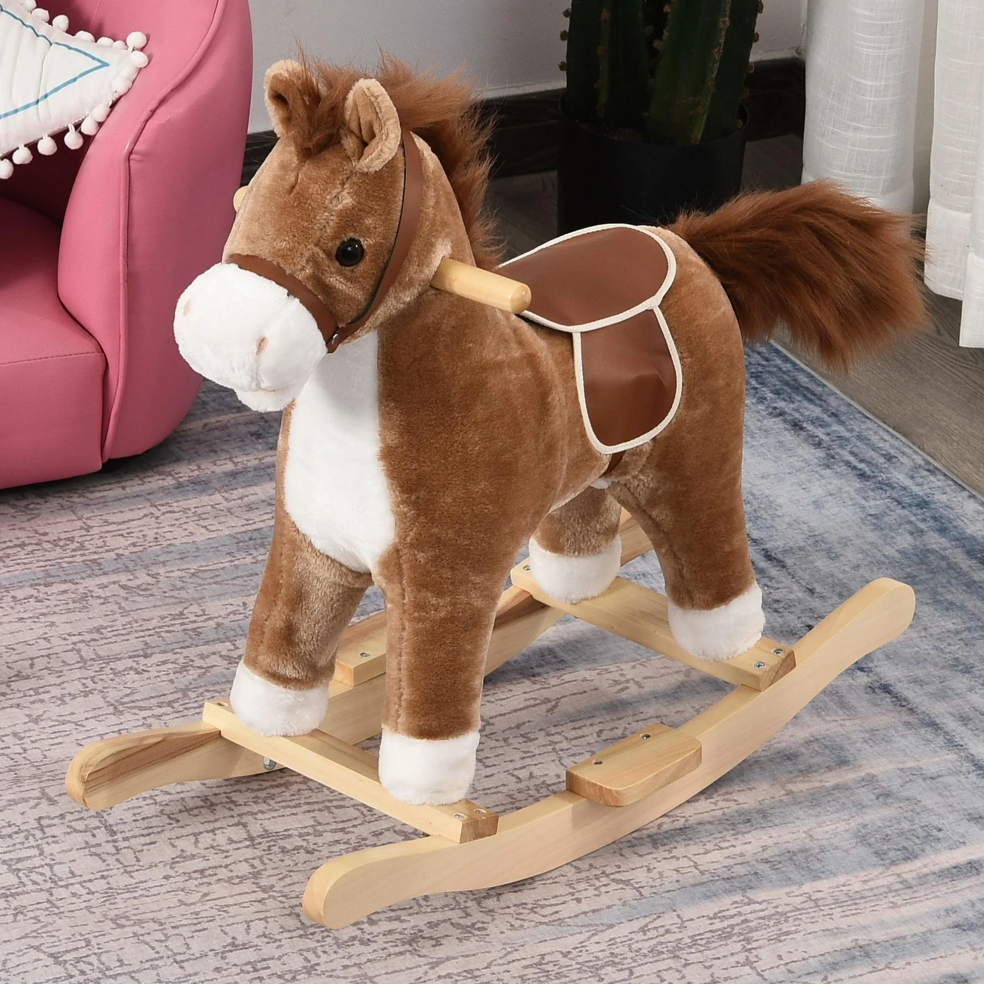 Kinder Schaukelpferd mit Tiergeräusche - 7
