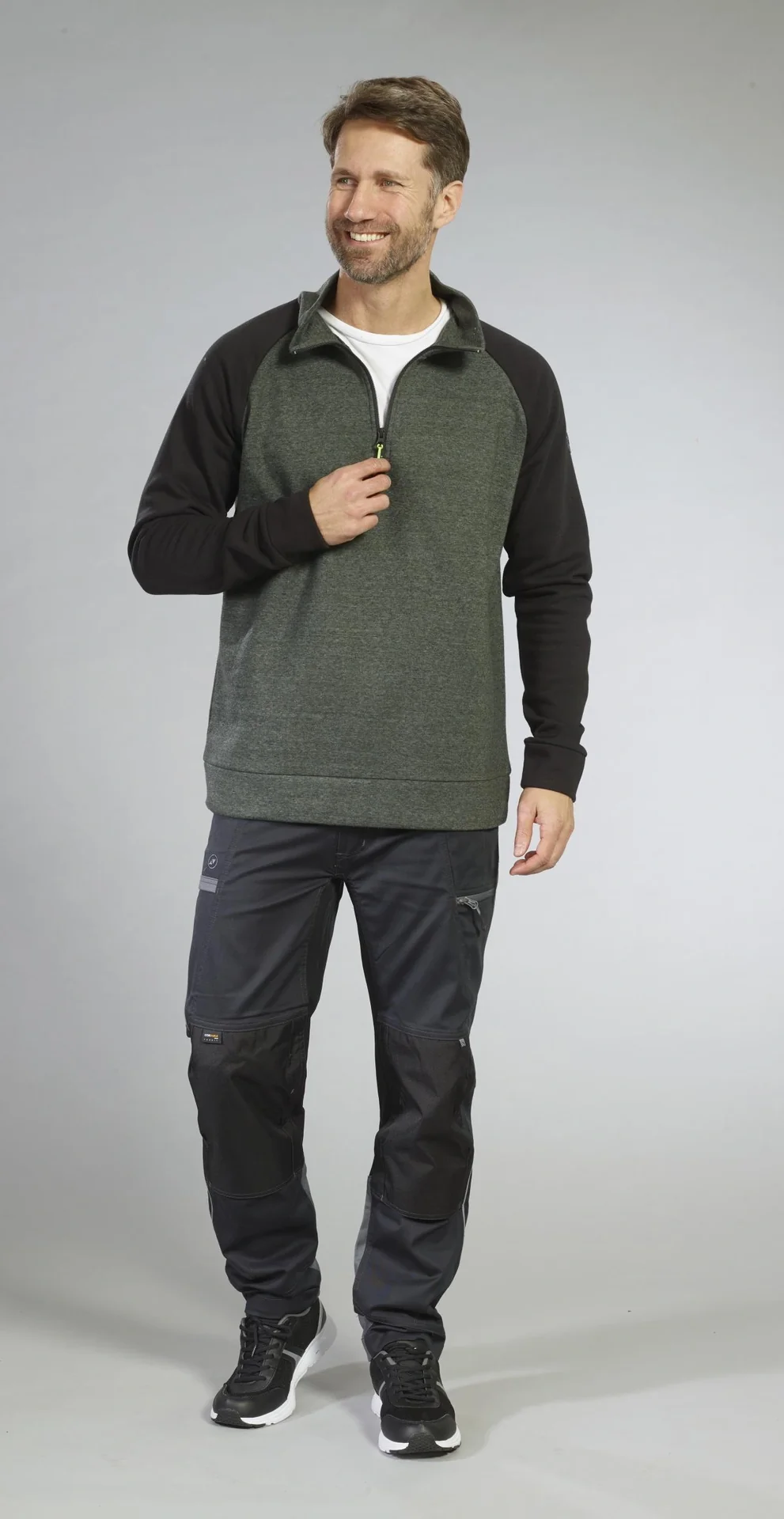 Sweat-Troyer, Farbe grün/schwarz, Gr.M - 5