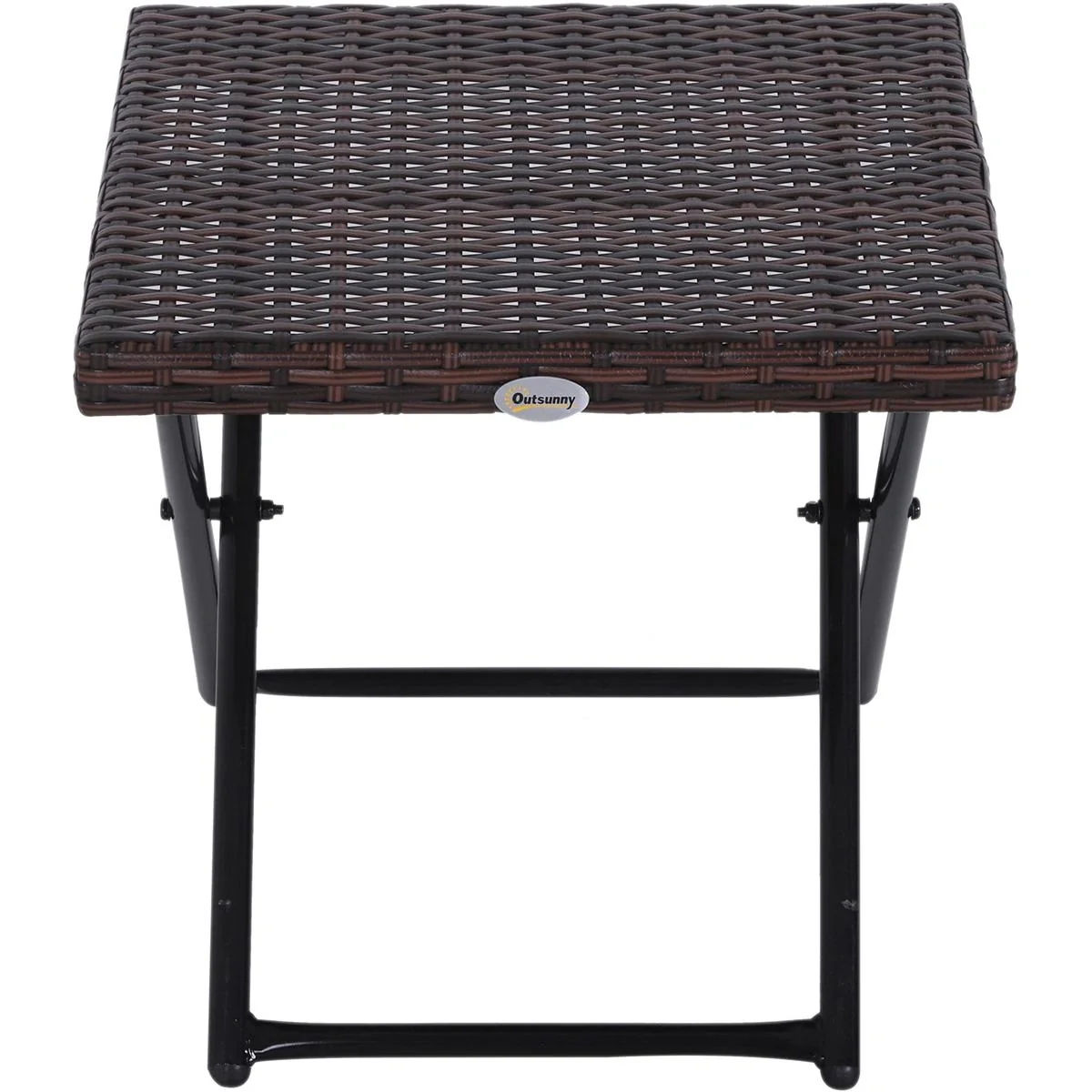 Polyrattan Gartentisch klappbar braun - 6