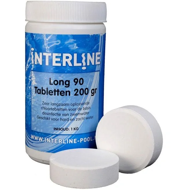 Interlining Chlortabletten - Long90 200gram / 1 kg - 1
