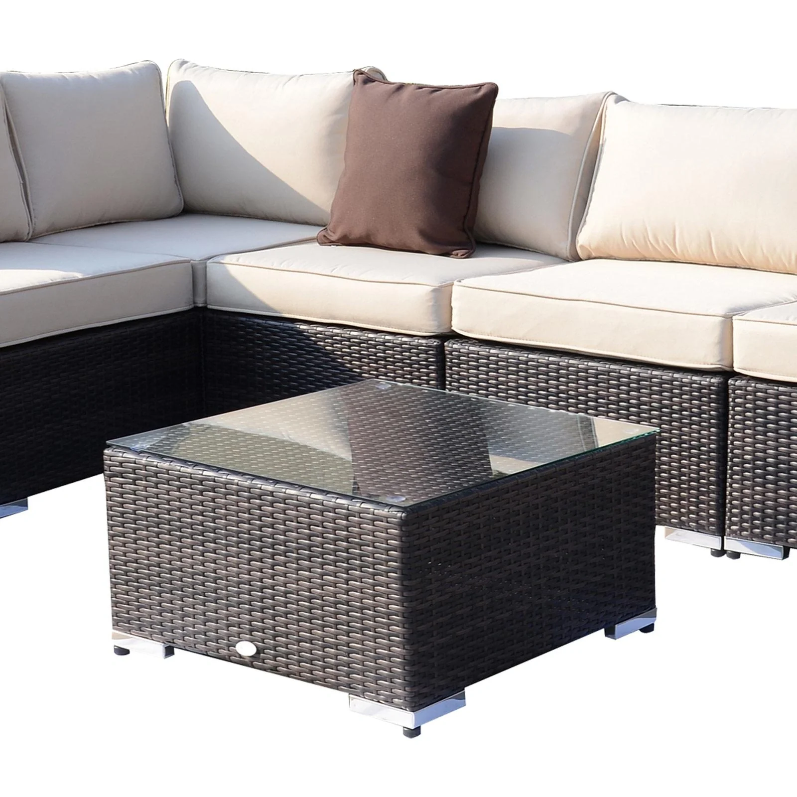 Polyrattan Gartenmöbelset inklusive Kissen - 8