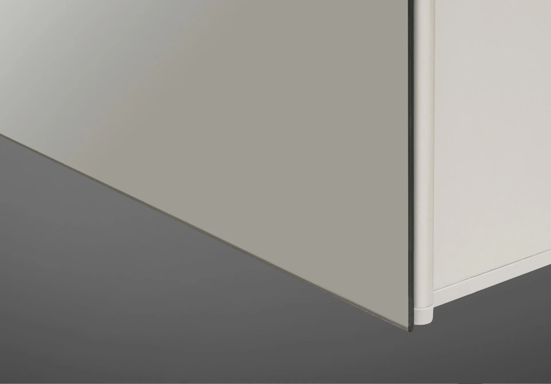 Spiegelschrank Bad mit Beleuchtung, "Mirage" - 50 x 60 cm - Lichtfarbe neutralweiß - Aluminiumkorpus - 8