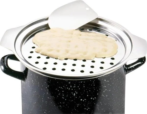 Spätzle-Set aus Edelstahl + Teigschaber, für 24/28cm Töpfe - 2