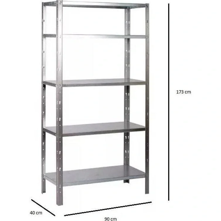 Metall-Lagerregal/Regaleinheit mit 4 Fachböden - 340kg Tragkraft - 180x90x40cm - Clicker 85 H180 - 2