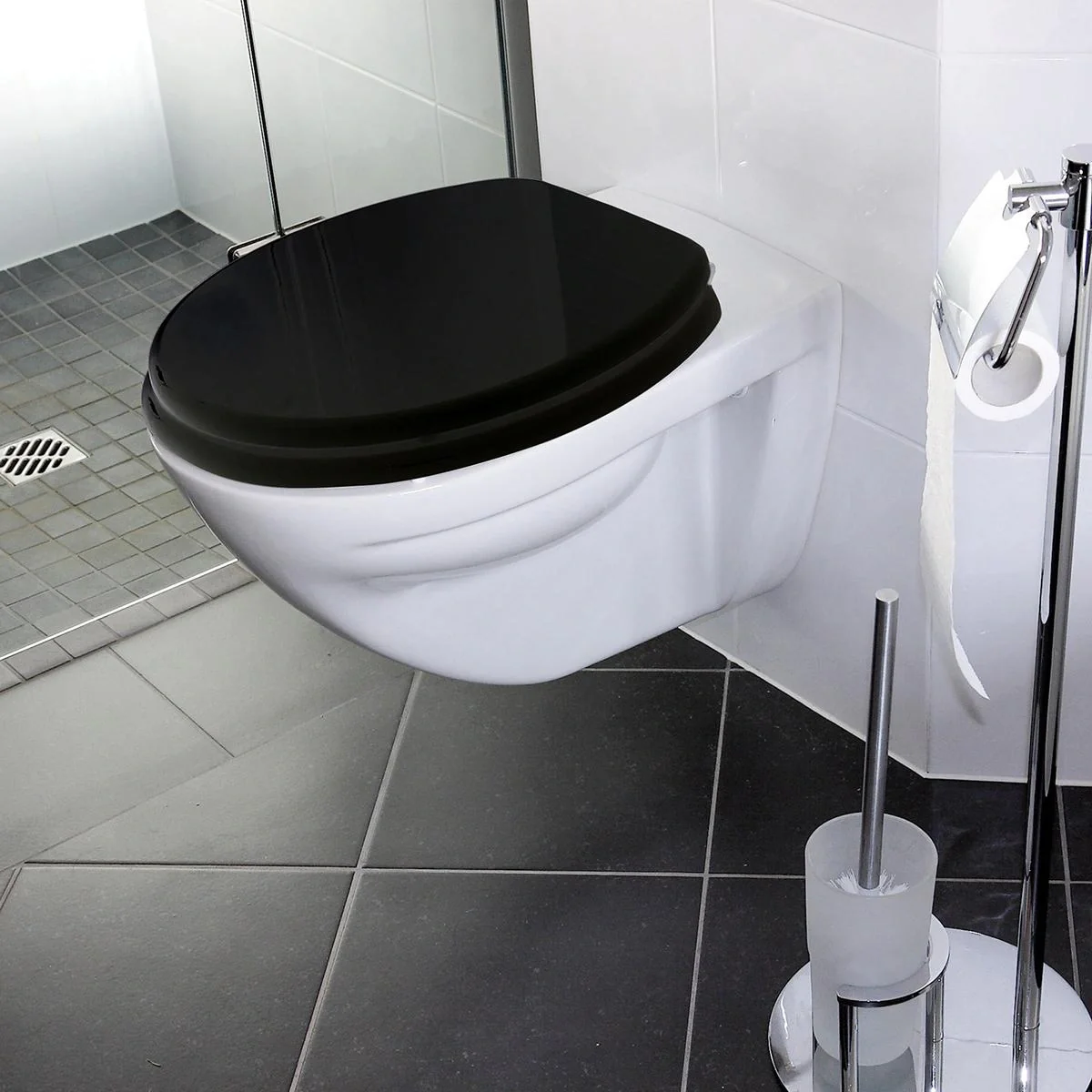 Toilettensitz/ WC-Sitz- Schwarz - mit Soft Close - 9