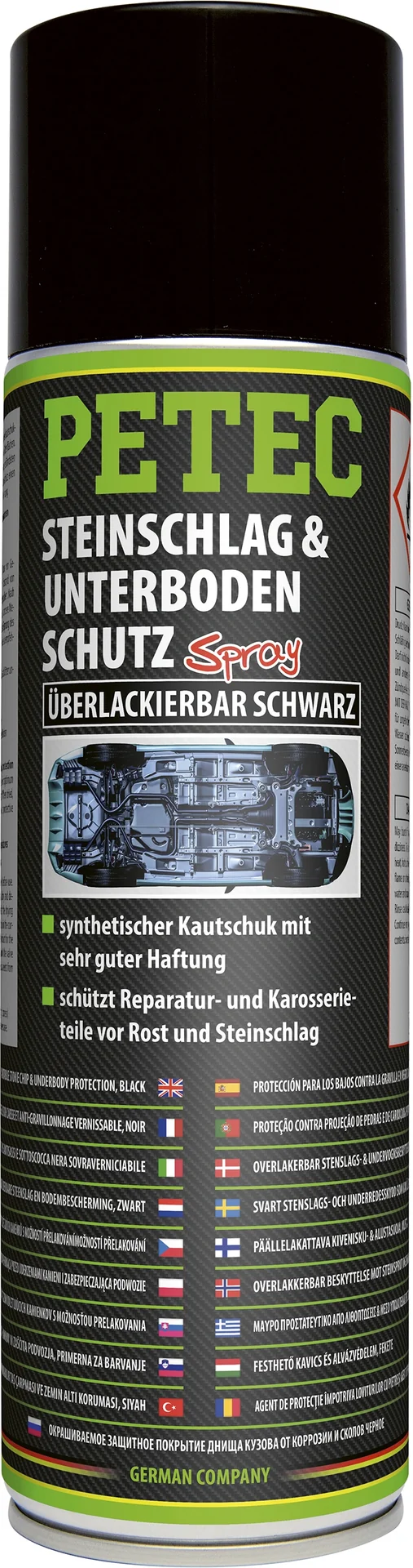 Steinschlag & Unterbodenschutz Spray, schwarz, 500 ml - 1