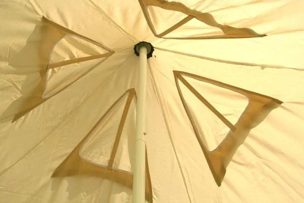 Sonnensegel  Pyramide für Camping und Freizeit Set - 5