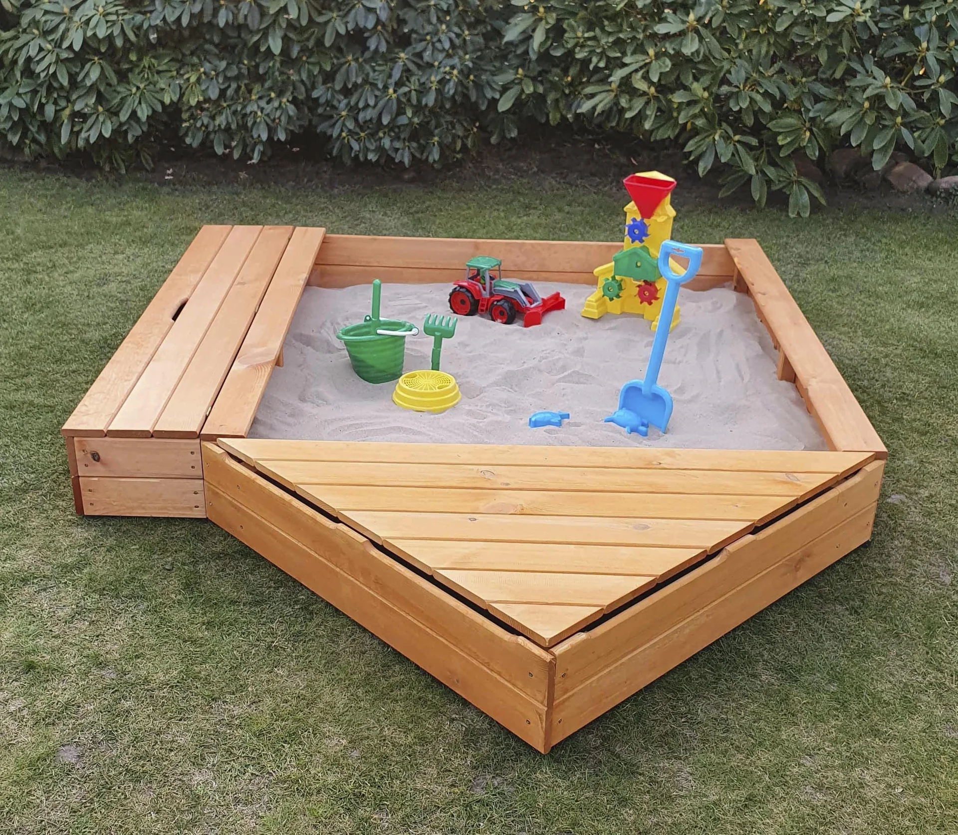 Sandkasten "MULTI" + Bug- + Sitzbox - 3