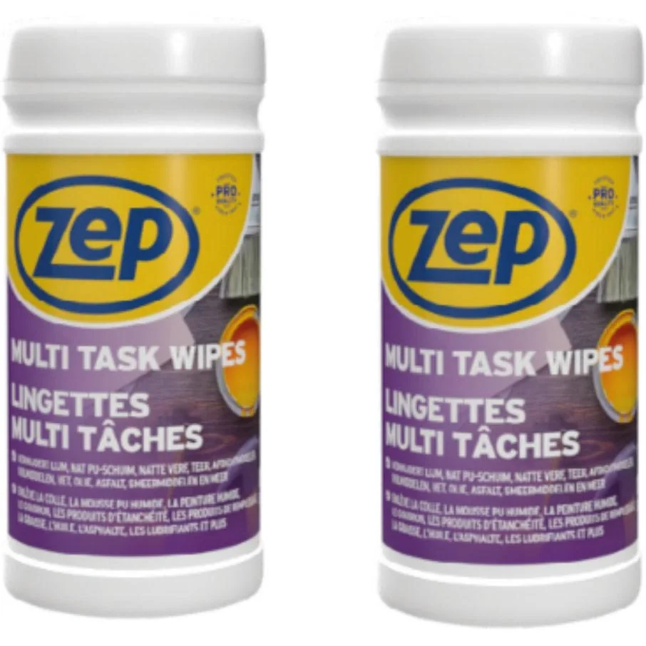 ZEP Multi Task Wipes - Reinigungstücher - 100 Stück x 2 Stück - Vorteilspackung - 2 Stück - 1