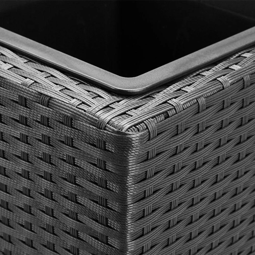 Stehender Blumentopf schwarz 83x30,5x60cm - 6