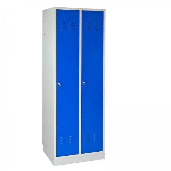 Umkleideschrank Spind RAL 7035 / 5012, 1775 x 600 x 500 mm - 4