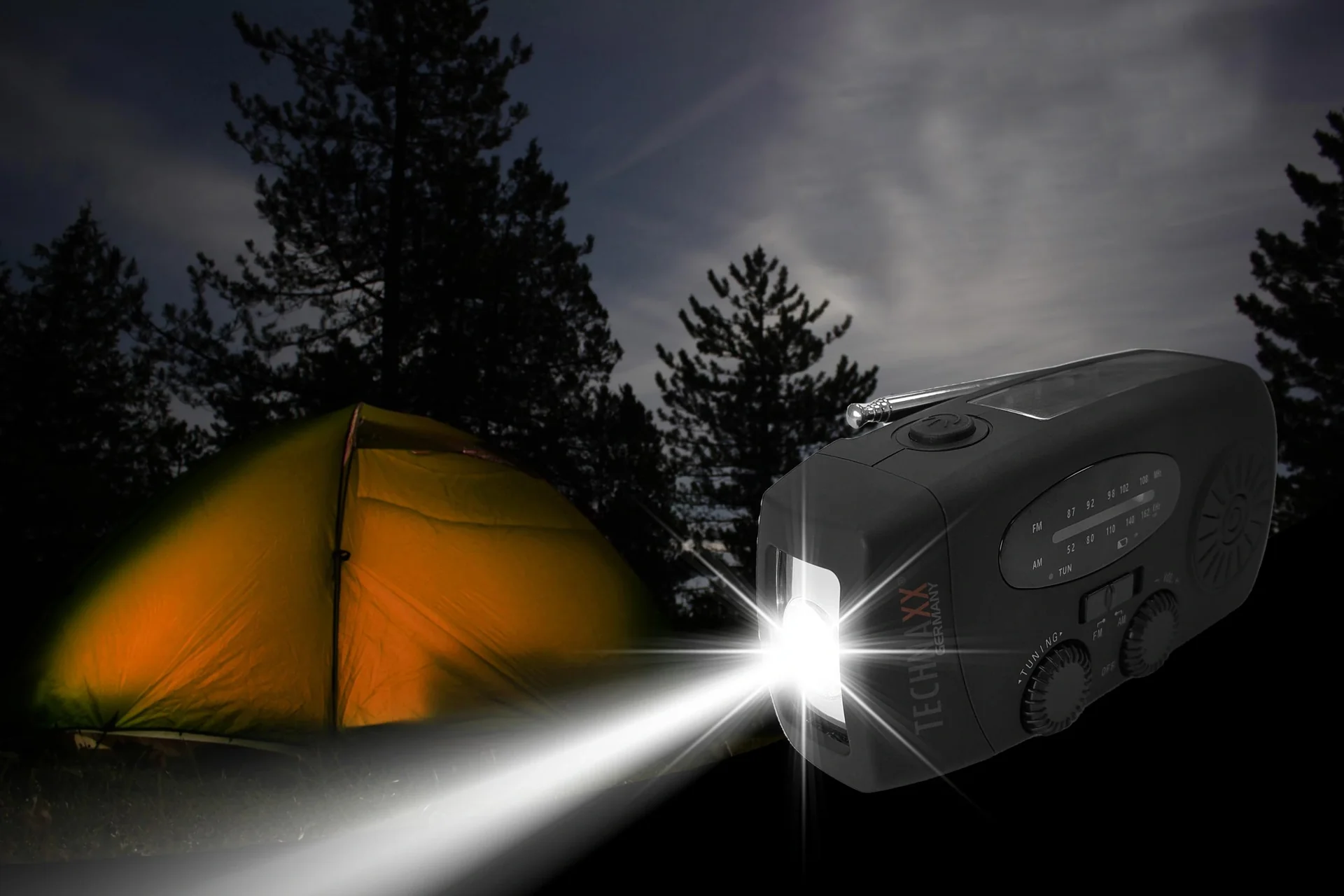 Solar Kurbel Radio mit Taschenlampe - 8