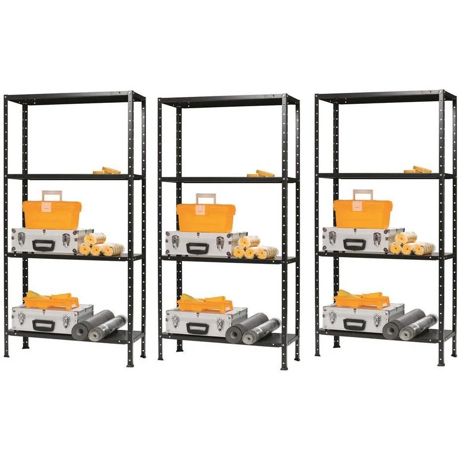 Aufbewahrungsregal 3er-Set - Schwarz 150 x 73 x 30 Ablagefläche - 1