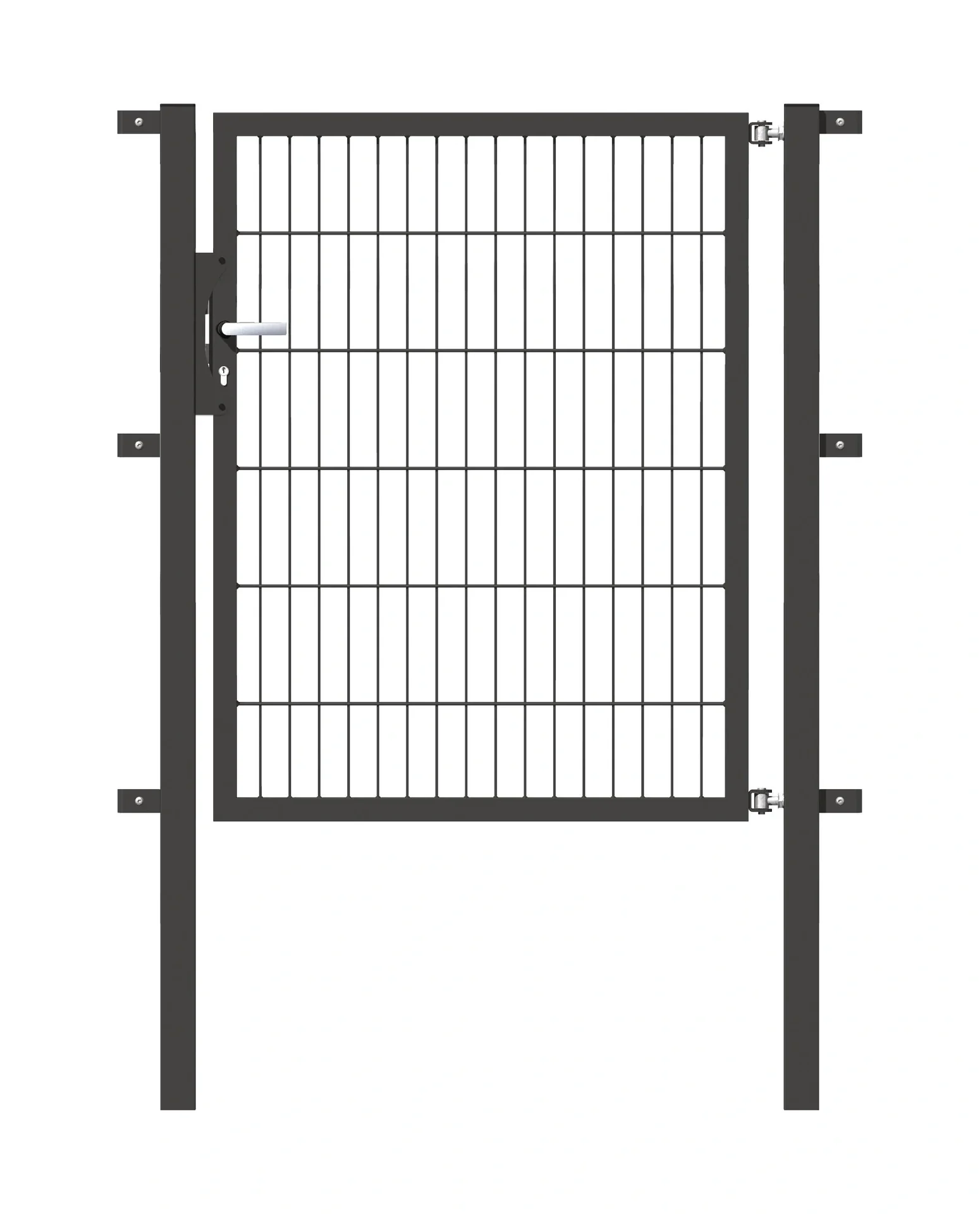 Einzeltor Flexo mit Zubehör, anthrazit/ Breite 100 cm, Höhe 120 cm - 2
