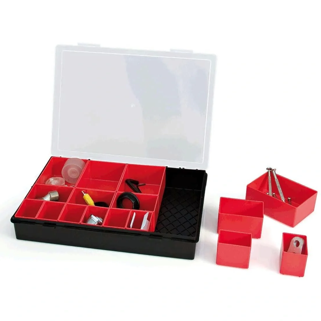 TAYG Sortierkasten - 330 x 247 x 54 mm - mit 16 herausnehmbaren Fächern - 5