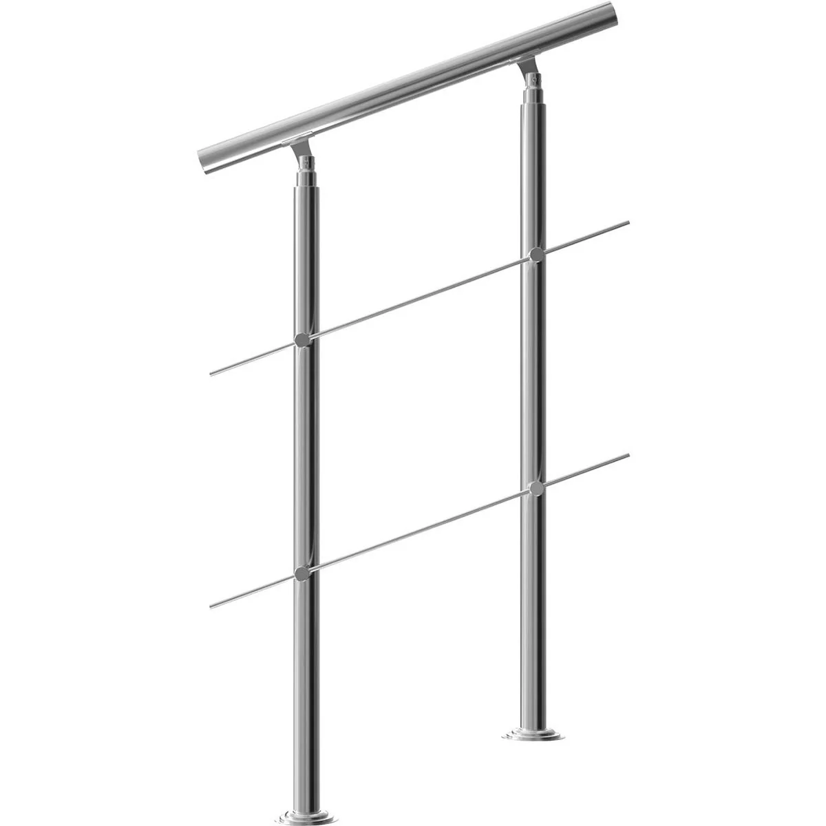 Handlauf Edelstahl 80cm 2 Streben - 1