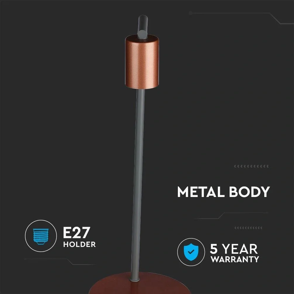 VT-7412 Tischlampe - E27 - Bronze - 6