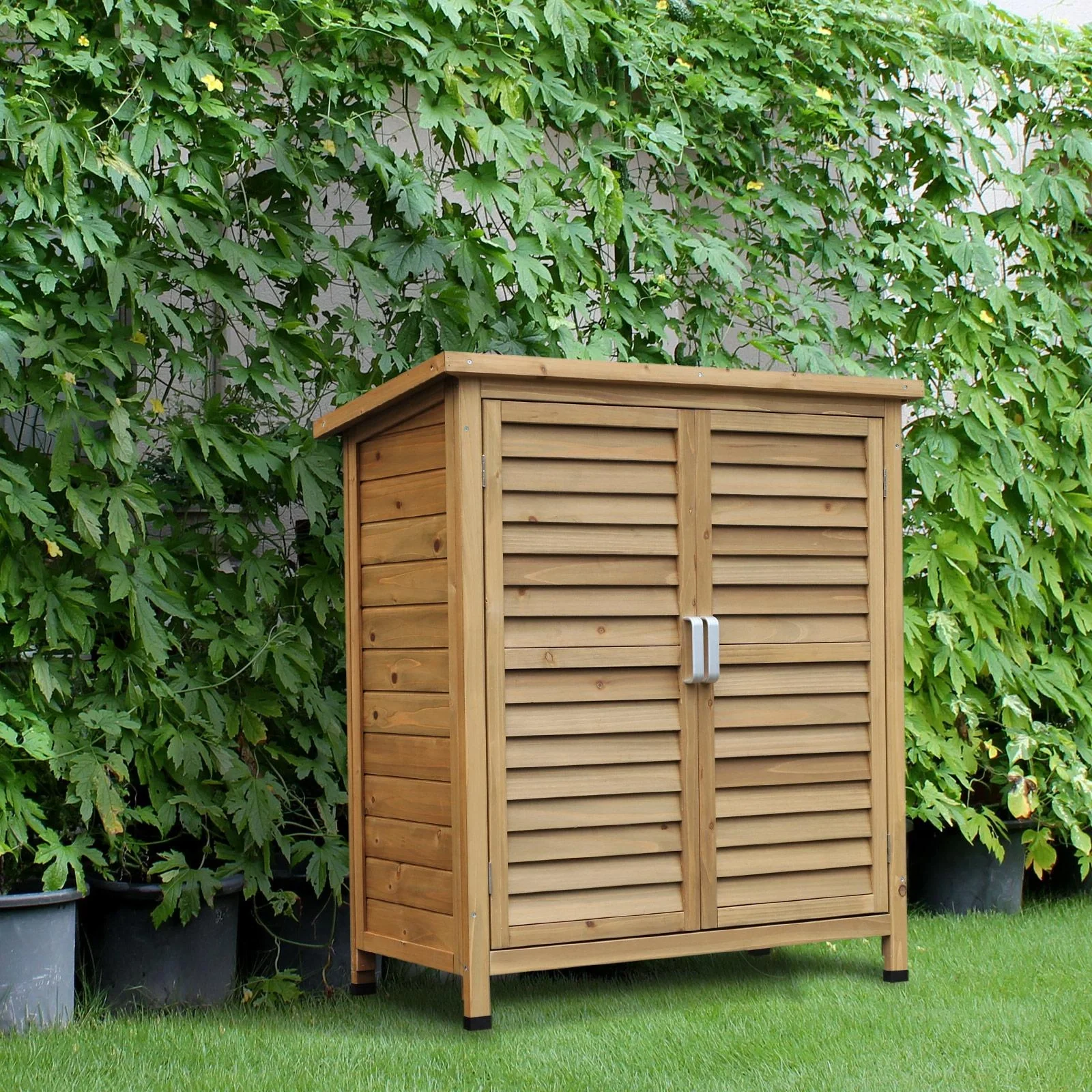Geräteschrank mit Lamellentüren - 10