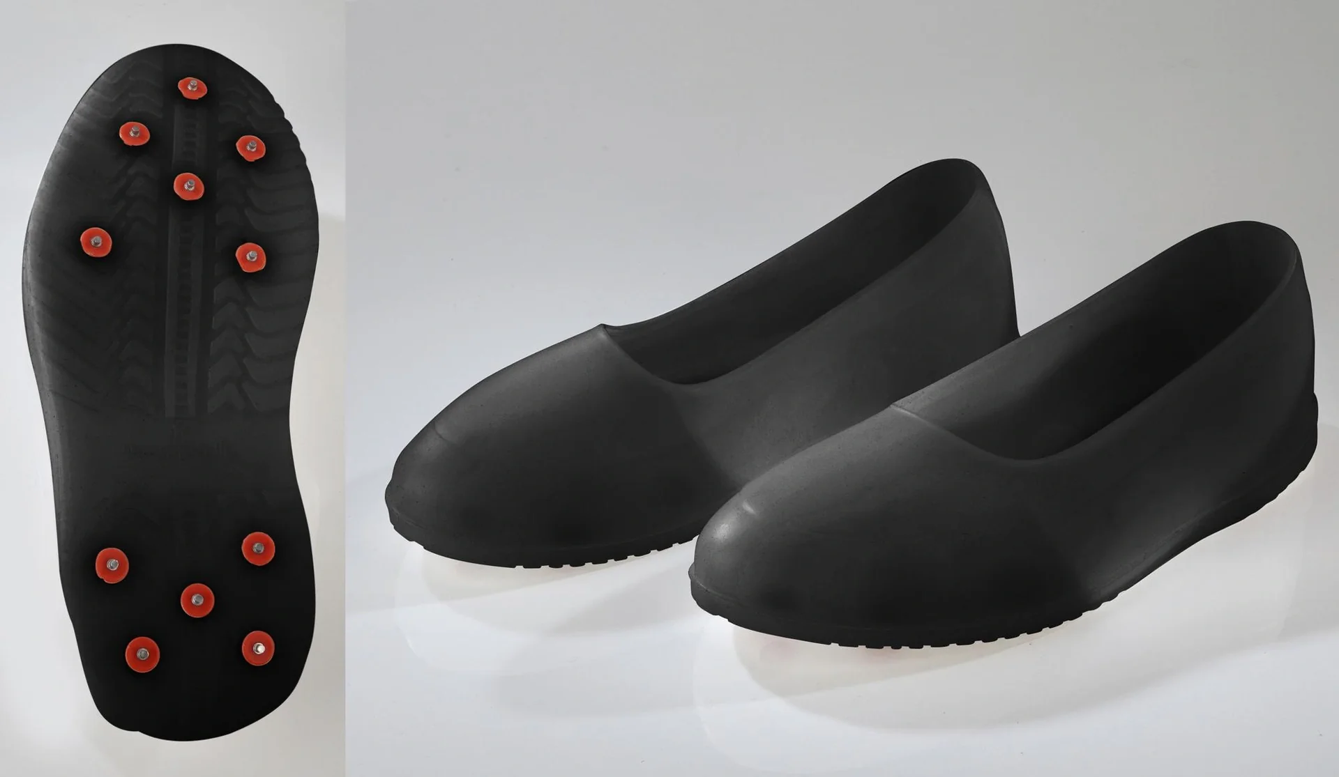 Silikon Gleitschutzschuhe mit Spikes, Gr. XL/ 42 - 43 - 8