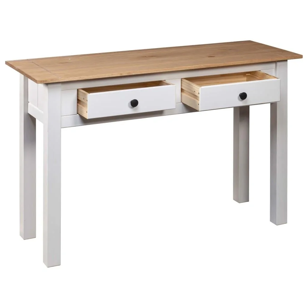 Wandtisch Panama Range 110x40x72 cm Kiefer massiv weiß - 6