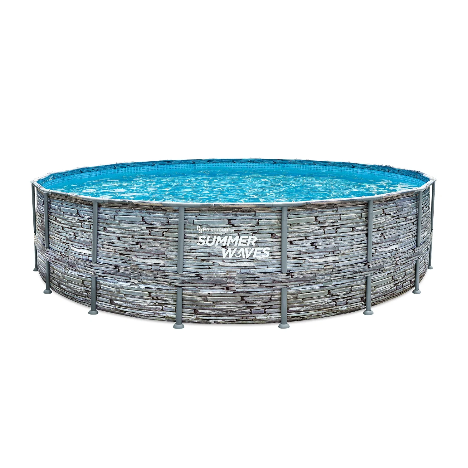 Pool Elite 549 x 132 cm, Stein-Grau - 8