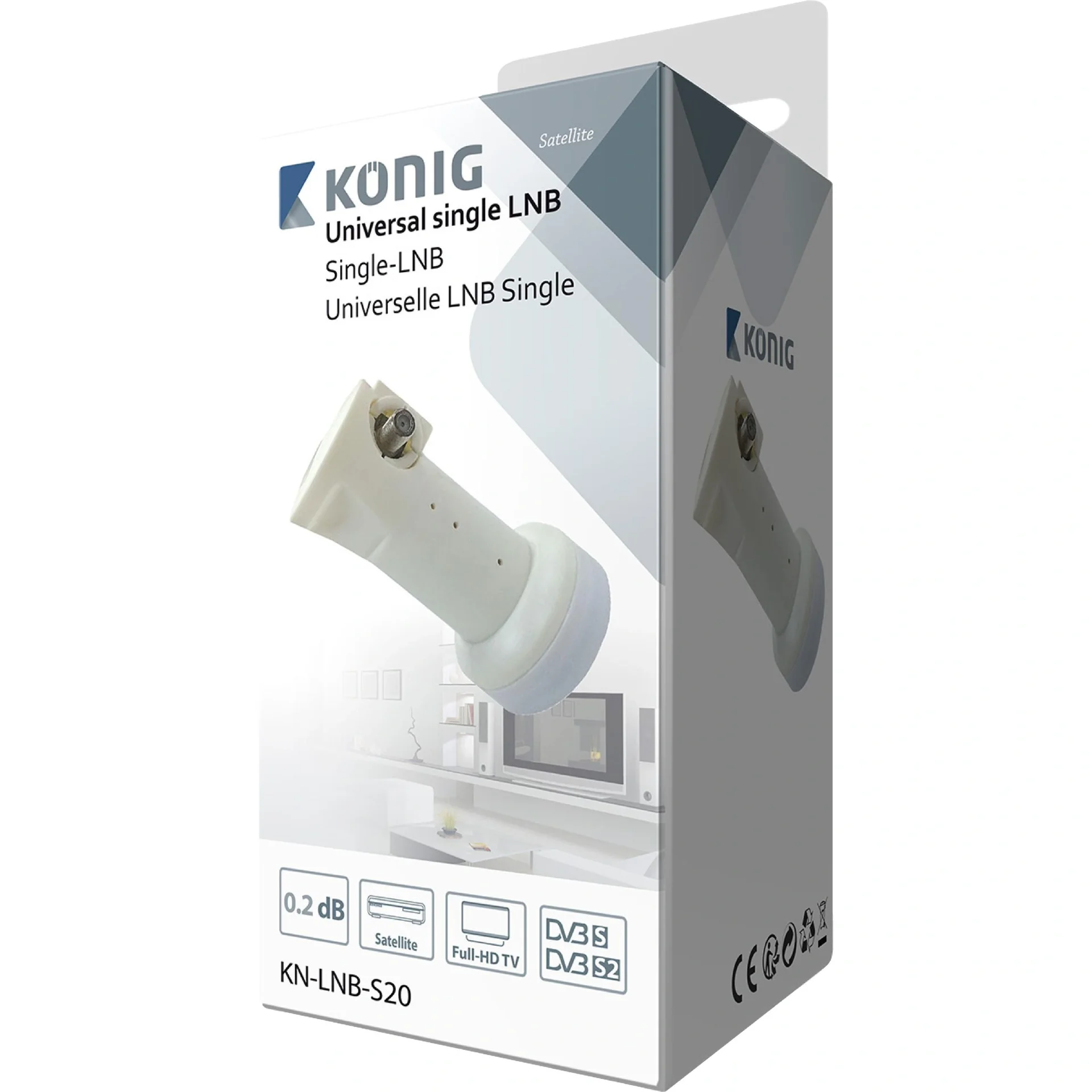 Universal-LNB Single 0.2 dB - 2