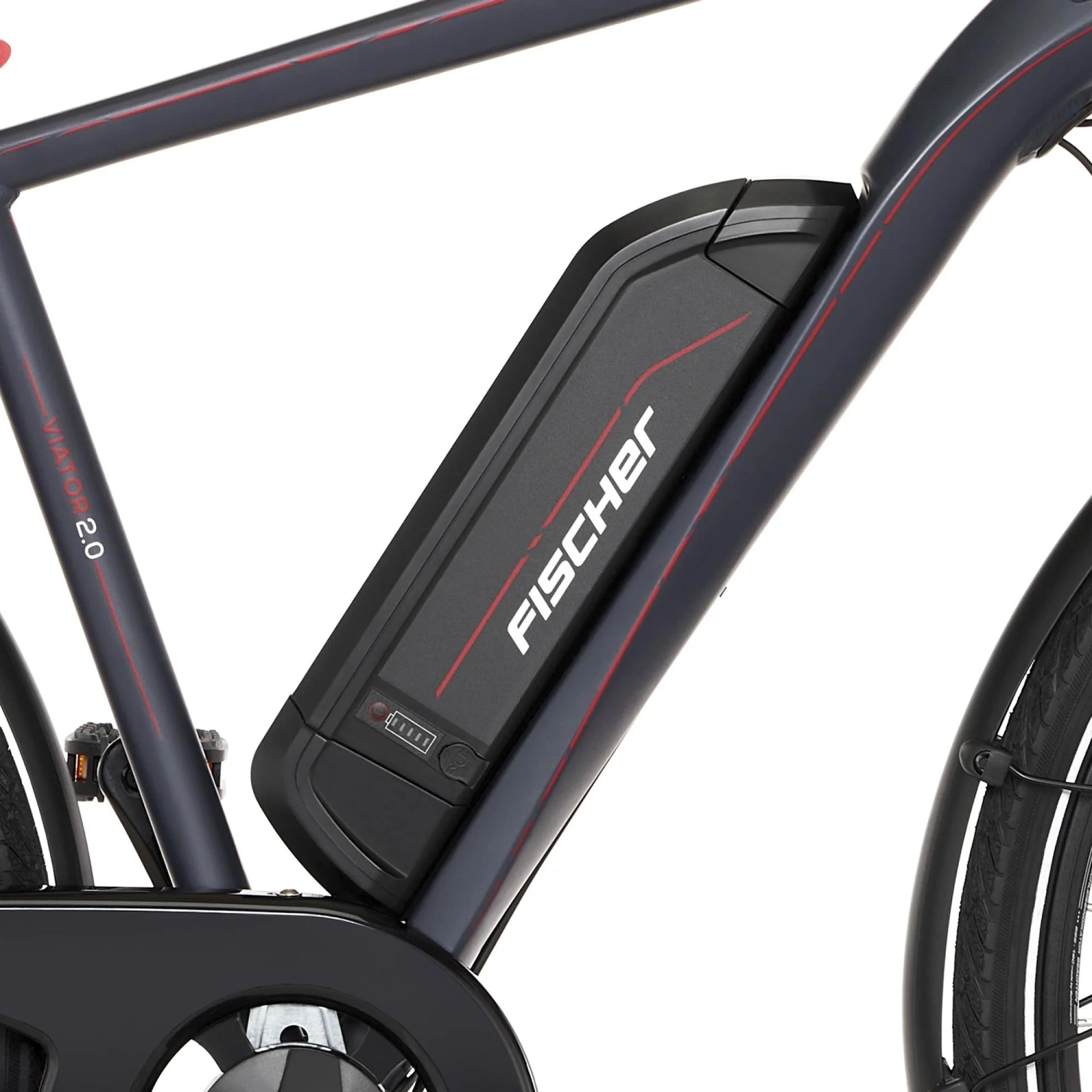 Herren E-Bike Trekking, 28 Zoll, Rahmengröße 50 cm, 8-Gang Kettenschaltung, anthrazit matt, VIATOR 2.0 - 12