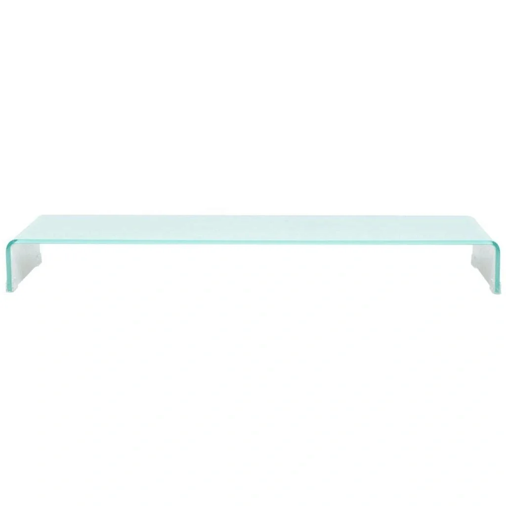 TV-Schrank/Monitorständer weiß 110x30x13 cm Glas - 6