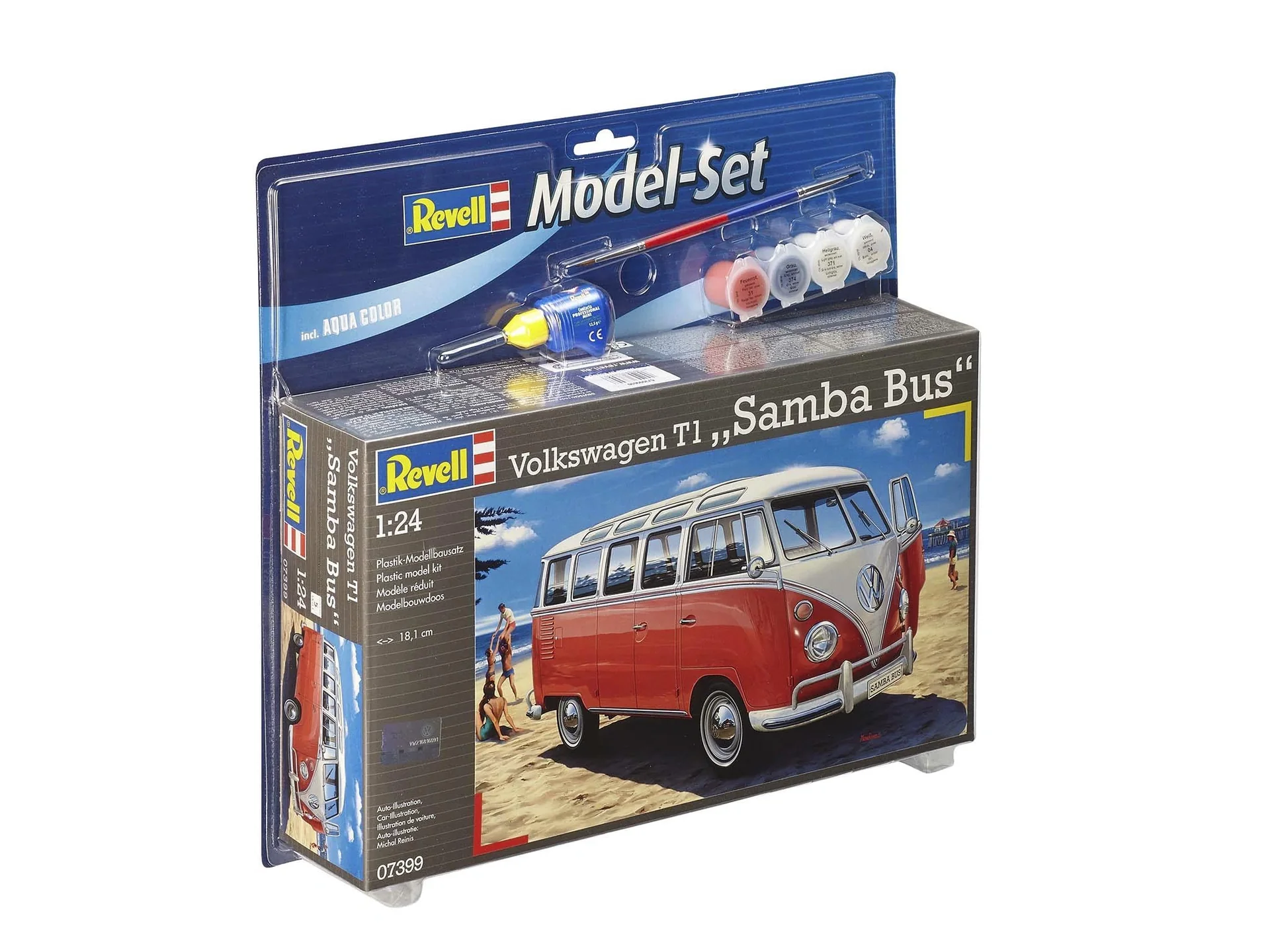 Model Set Volkswagen T1 "Samba Bus", Inkl. Farben, Kleber, Pinsel - 4
