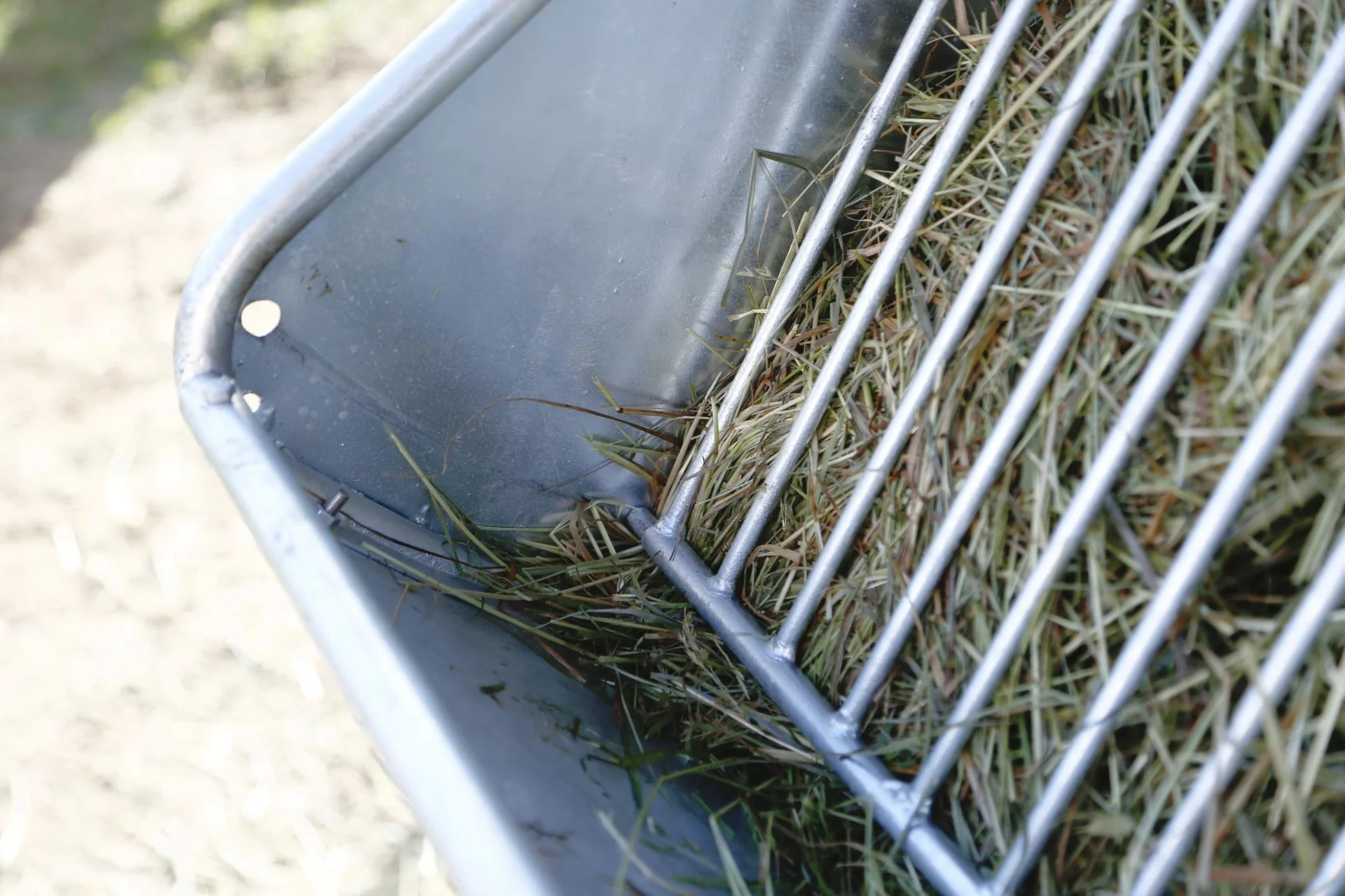 Heuraufe mit Futterspargitter - 9
