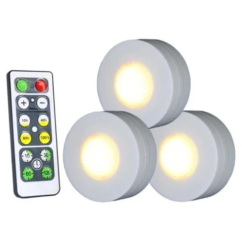 LED Lichter mit Fernbedienung – 3er Set - 3