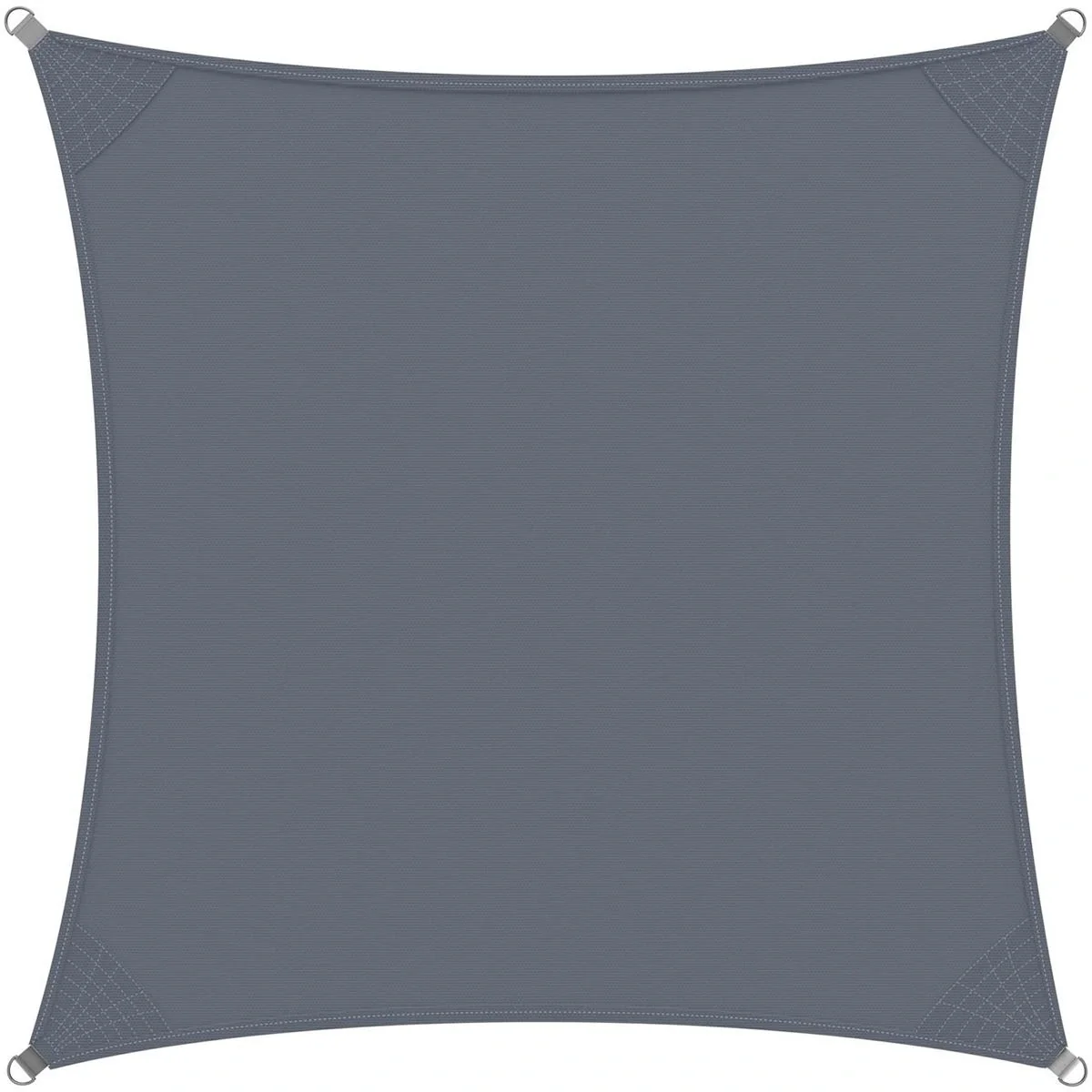 Sonnensegel Oxford Quadrat - Anthrazit - 3x3m - 1