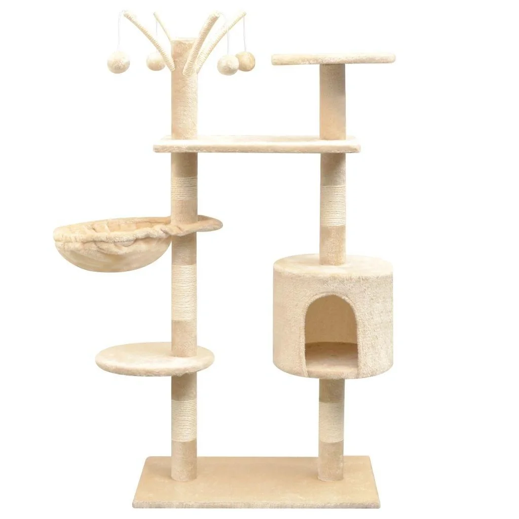 Sisal-Kratzbaum 125 cm beige - 1