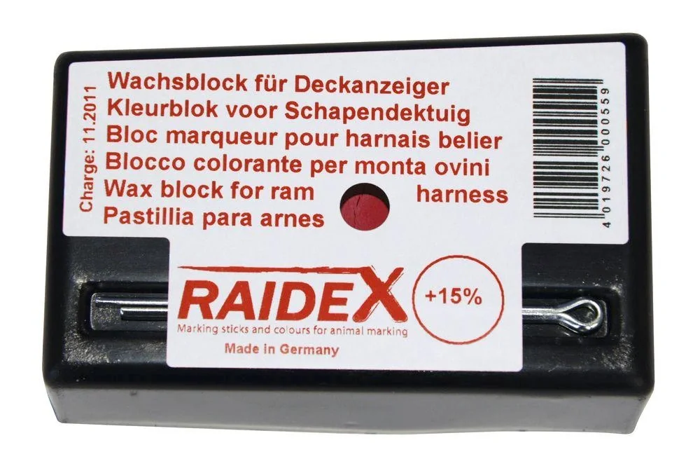 Wachsfarbblock RAIDEX, rot - 2