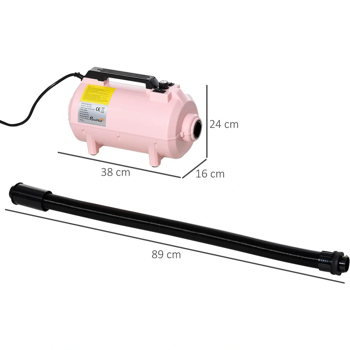 Hundefön 2200W rosa - 9