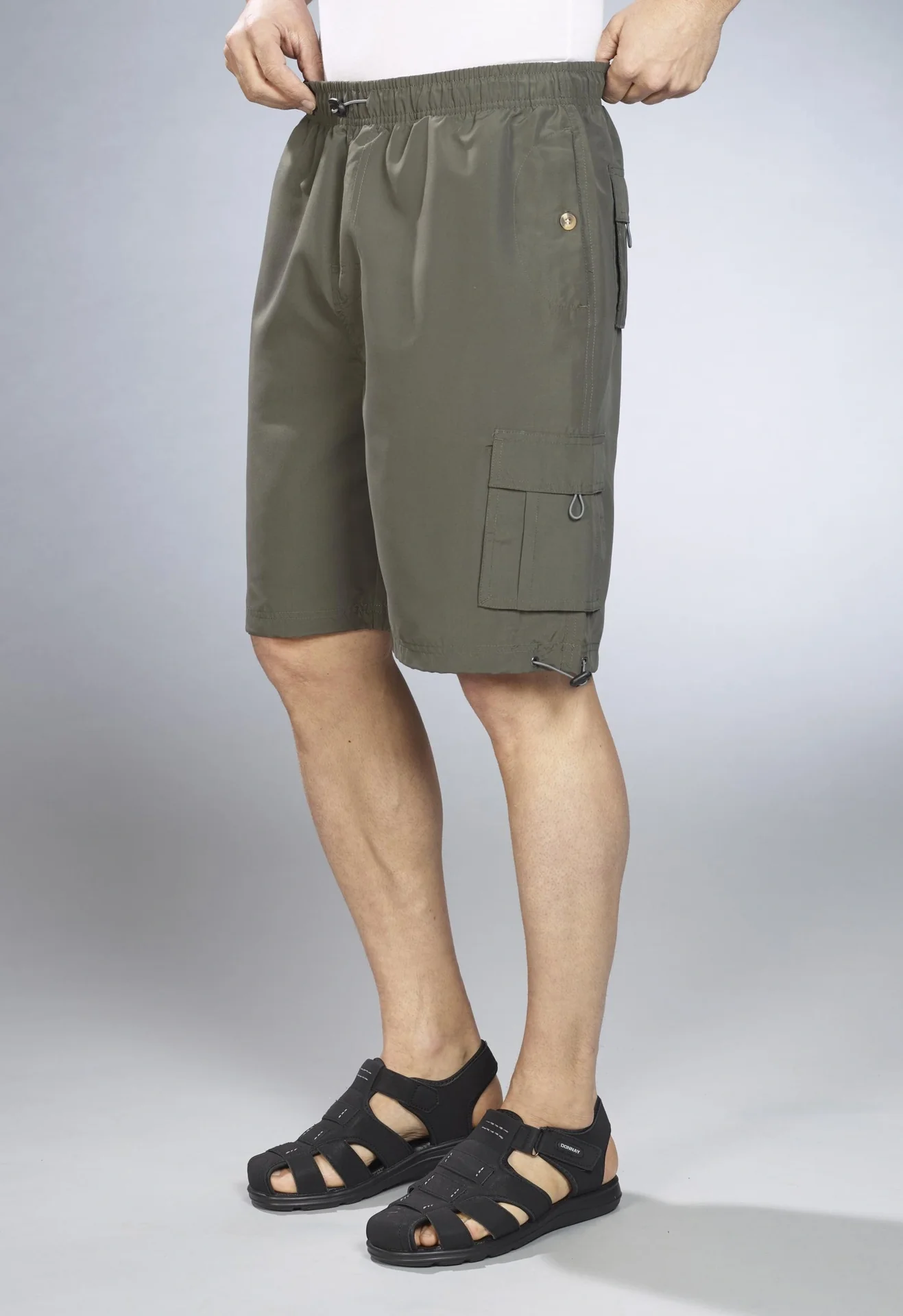 Herren Shorts mit Gummizug, Farbe schwarz, Gr. L - 12